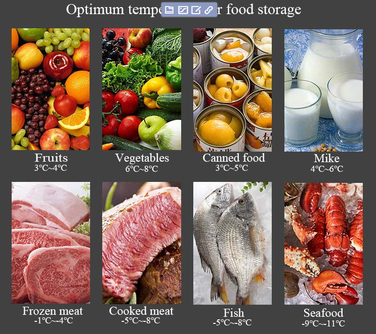 Stainless Steel Upright Refrigerator Freezer 360L 4 Doors Commercial Kitchen
