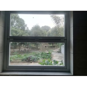 Modern Aluminum Tempered Glass Accordion Vertical Folding Local Window Bifold