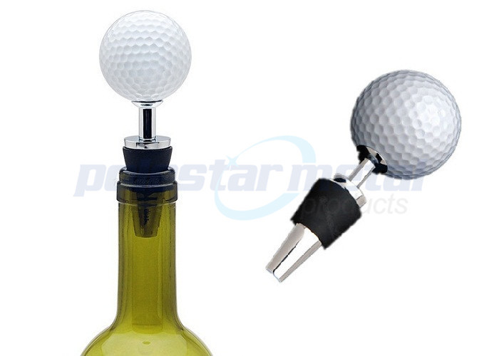 3-1/2" Polished Chrome Zinc Alloy / Brass Hammer Wine Bottle Stoper