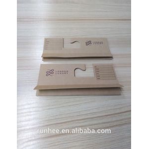 Eco Friendly Paper Fabric Sample Hanger Customized Color Cardboard Hanger For