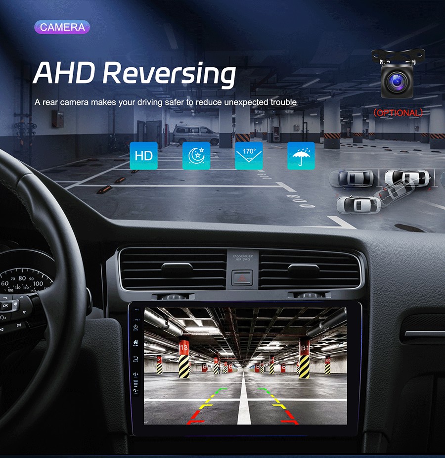 9inch Car Radio Multimedia Player for Toyota Ford VW Hyundai KIA Nissan Built-in WiFi