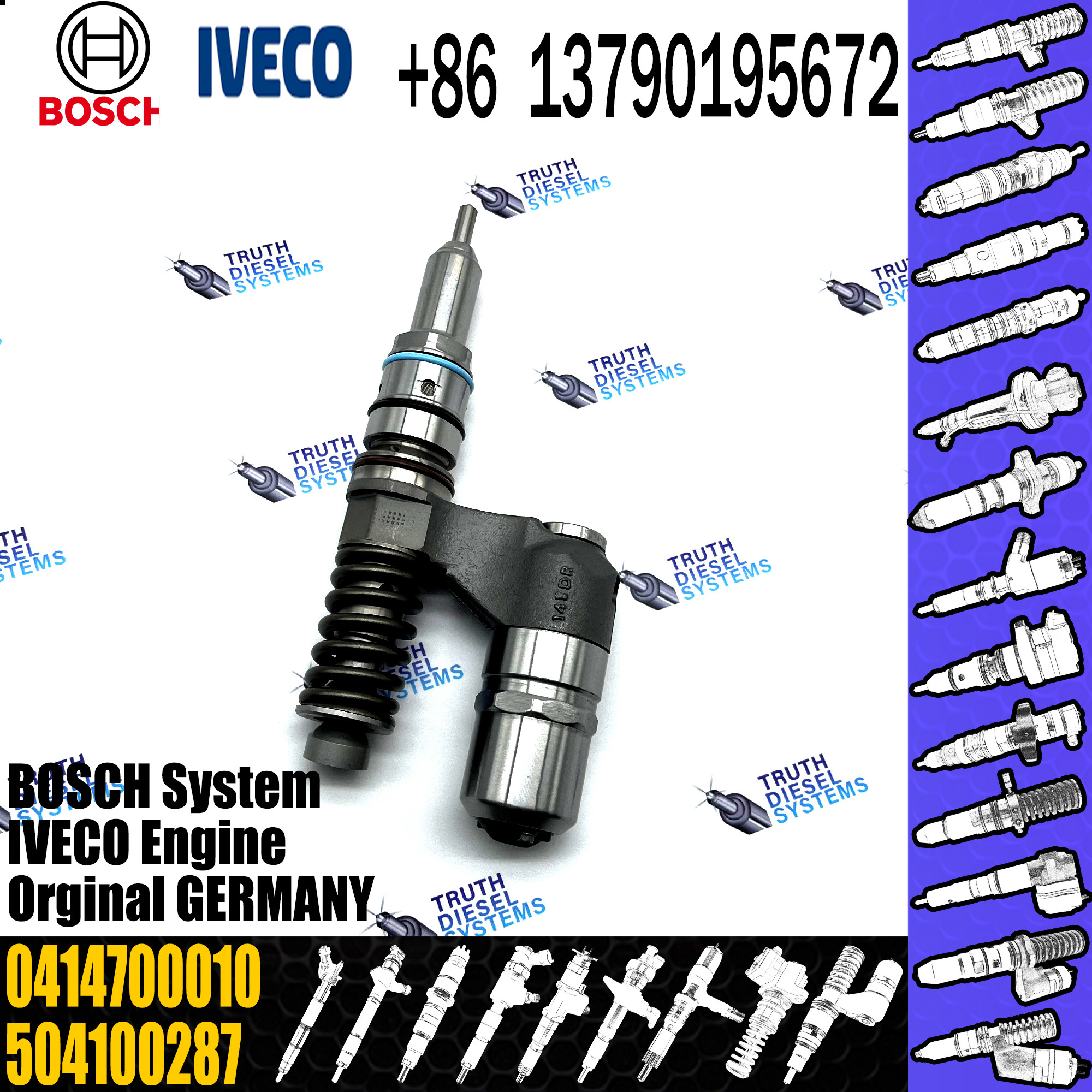 BOSCH injetor 0414700010 0414700006 Diesel fuel Unit pump assembly 2995486 0986441020 504100287 for IVECO Fiat engine