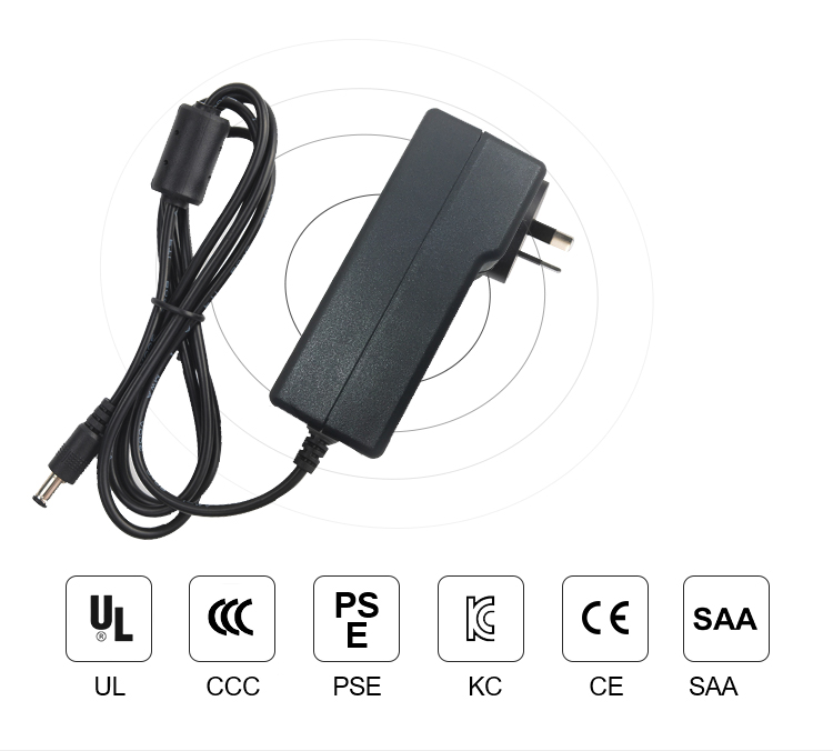 60W 24 Volt Dc Power Adapter Plug In Connection With Long Service Life