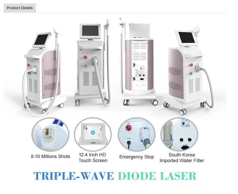 755nm 808nm 1064nm soprano laser hair removal device machine/portable diode laser hair removal machine