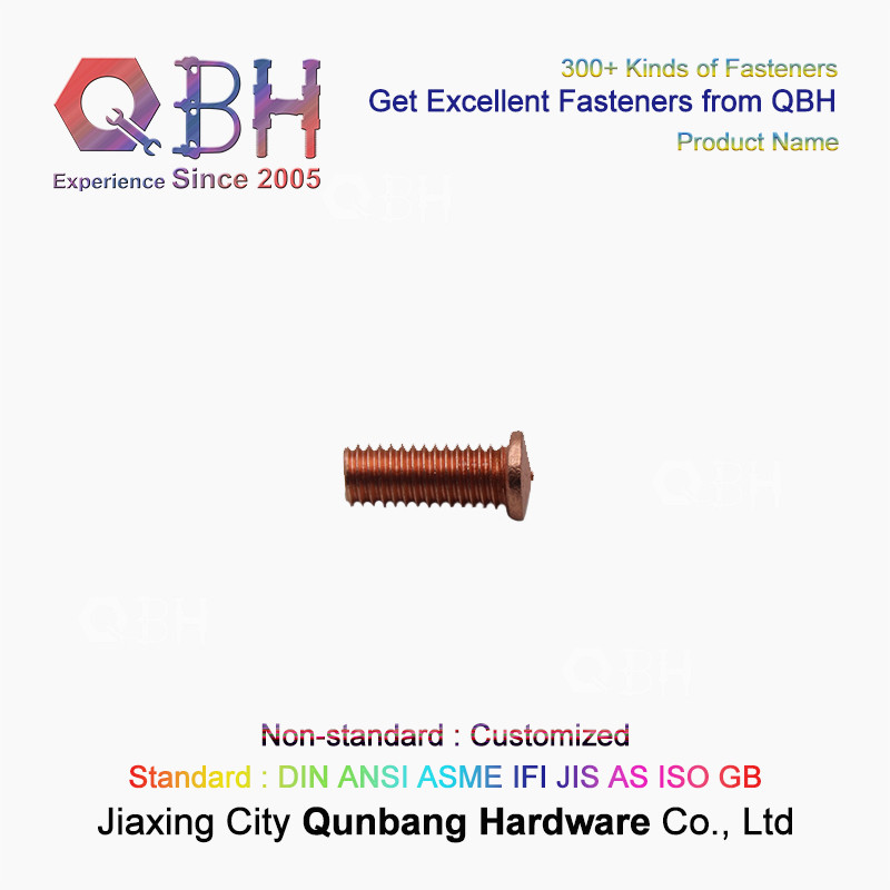 Copper Plated Welding M3 Stainless Steel Hex Head Bolts Din hex flange bolt
