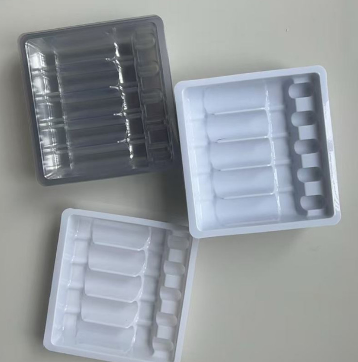 Biodegradable 18cm Clear Plastic Tray Containers 7g Round Salad Packaging