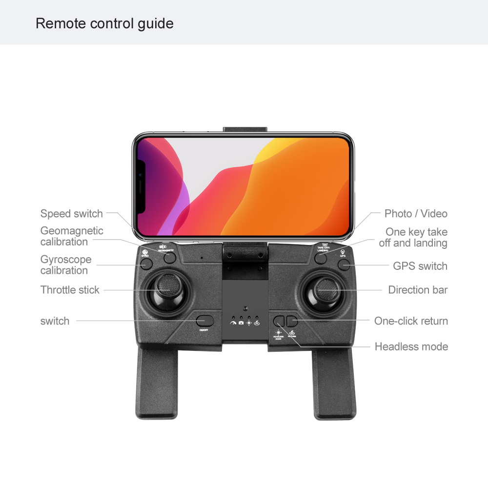 S176 -PRO RC Drone with Camera 4K Drone Dual Camera WIFI FPV One Key Return Gesture Photo/video Optical Positioning