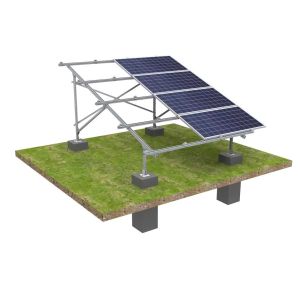 Anodized PV Solar Panel Installation Ground Mounting System for Maximum