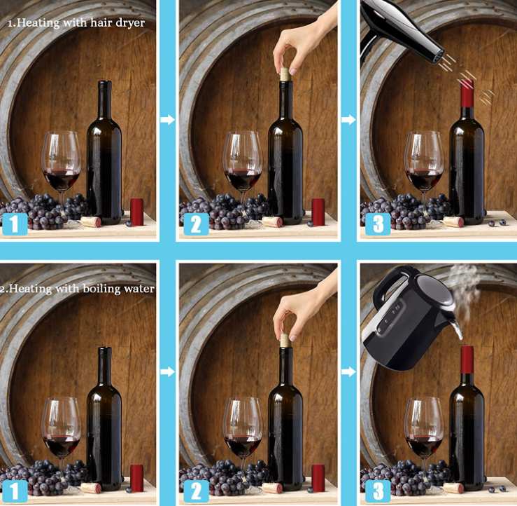 Non Spill Wine Bottle Heat Shrink Capsules with Transparent Customization
