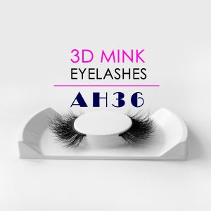 Lightweight Mink False Lashes , Natural Black Private Label Mink Lashes