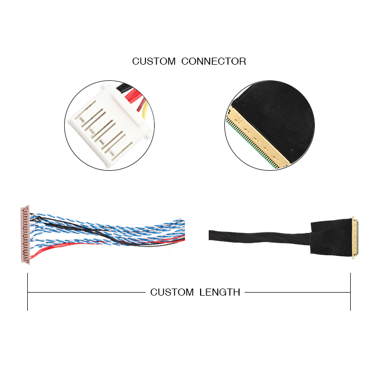 OEM LVDS LCD Cable Hrs Df13-40ds-1.25c Jst Pap-04v-S 20453-240t-03