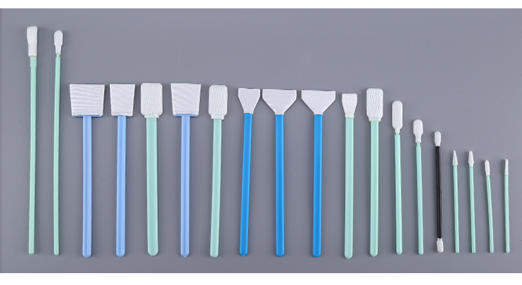 154 Mm Foam Cleaning Swabs , DSLR Wood Stick Cotton Swabs Printer Head