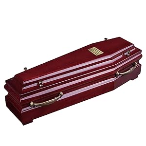 cremation urn in the shape of coffin, little coffin urn for ashes