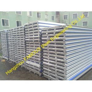 China Fireproof EPS Sandwich Panel For Steel Building Wall , Roof Cladding on sale