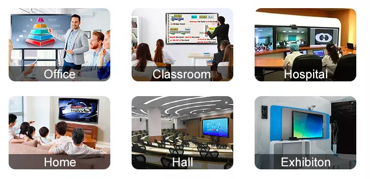 Educational LCD Touch Screen 65 Inch Digital Whiteboard For Online Teaching