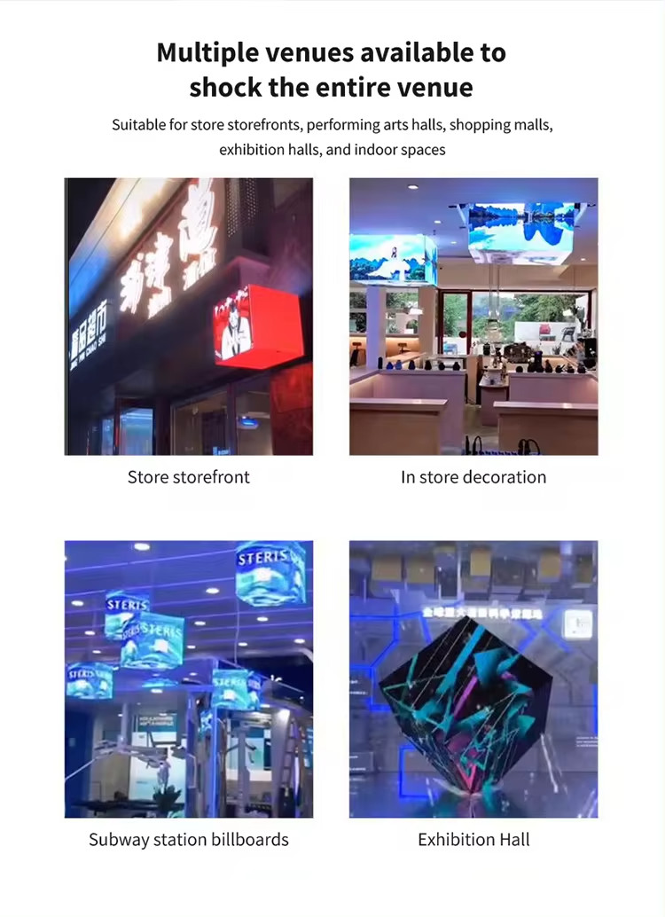 5 Sided P2.5 Outdoor Cube LED Display Screen Cube Video Wall For Exhibition Hall
