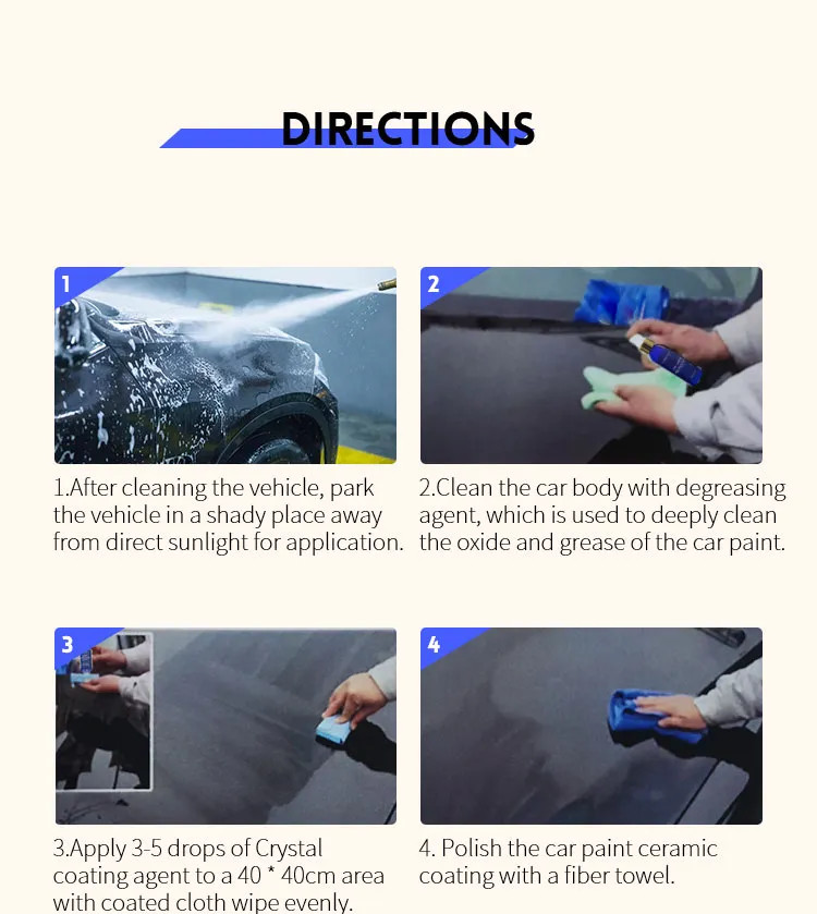 UV resistance Nano Super Car Plating Anti Graffiti Ceramic Coating Set Car Paint Exterior Care Protection