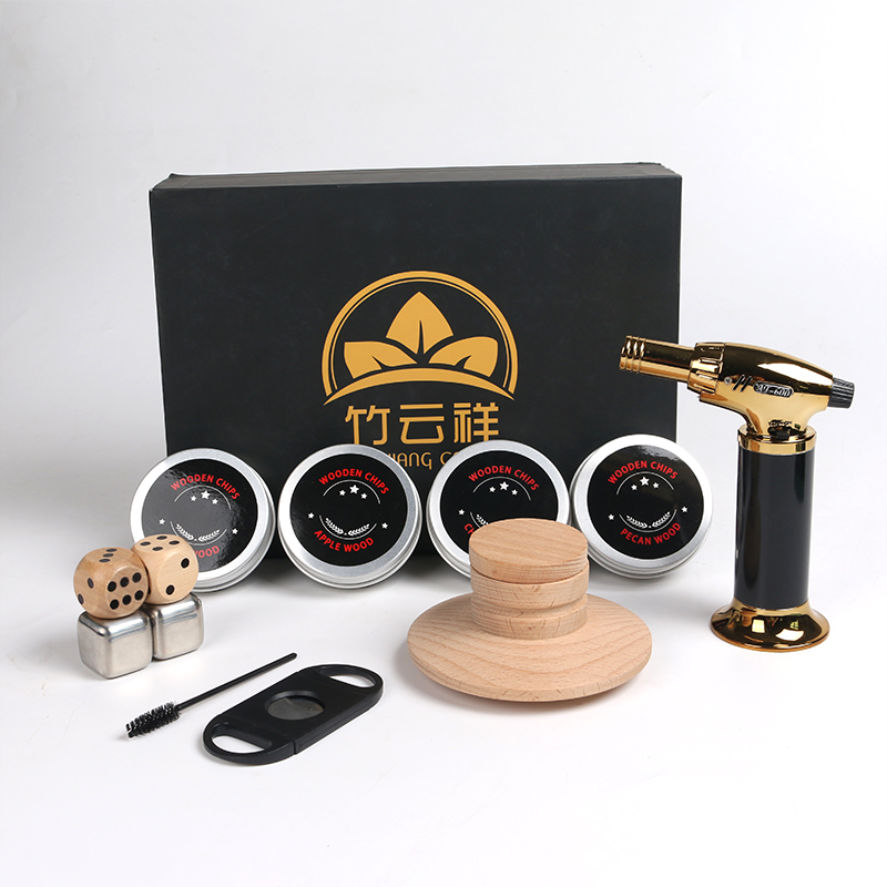 Laser Logo Bar Tools Entertainment Smoking Saucer Set Smoketop Cocktail Smoker Kit