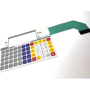 Conductive Silver Ink Printing Custom Membrane Keypad For WIFI Telecommunication