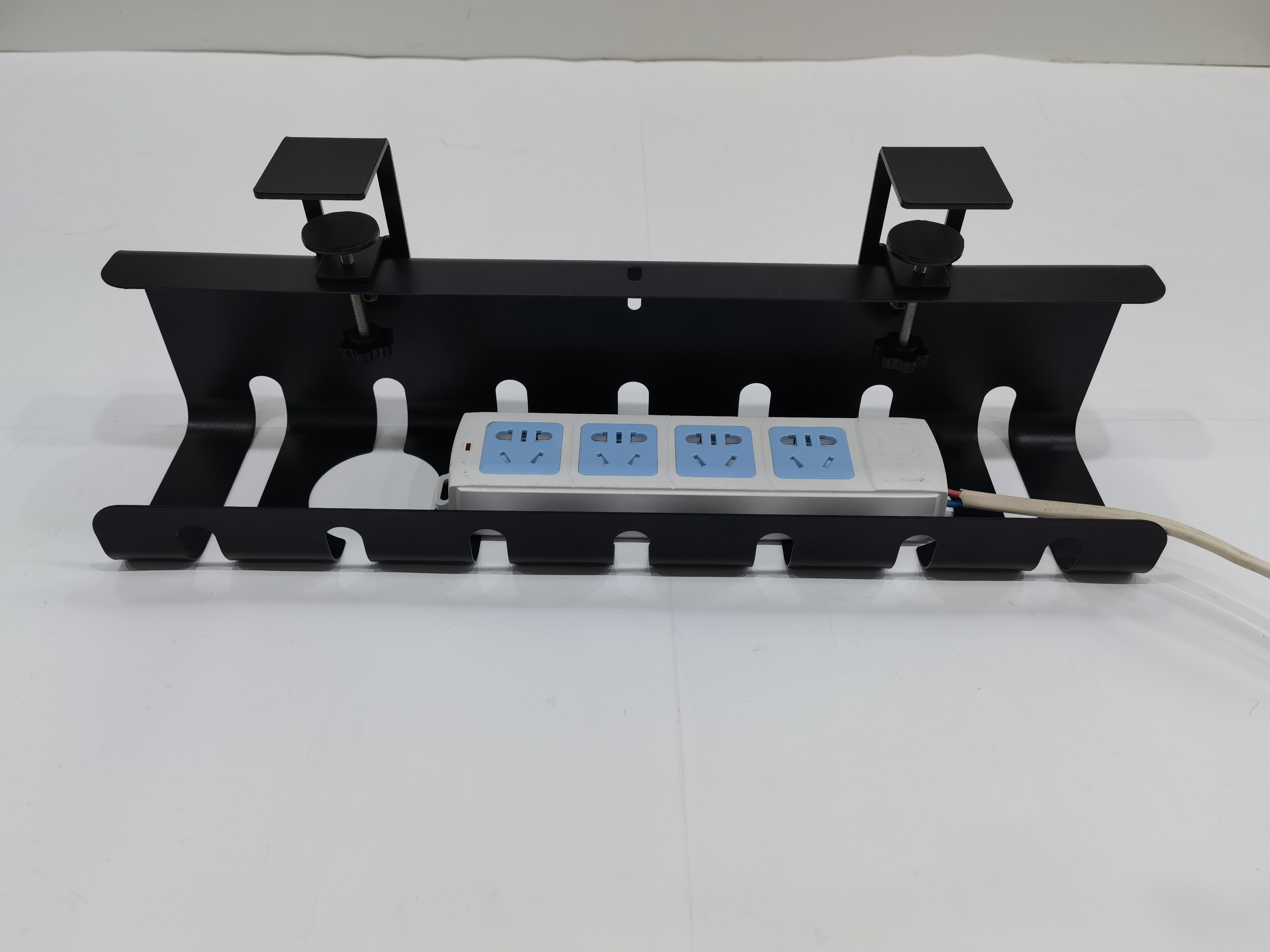 Under Desk Cable Storage No Drill Wire Management Power Strips Basket for Office 1.6kg