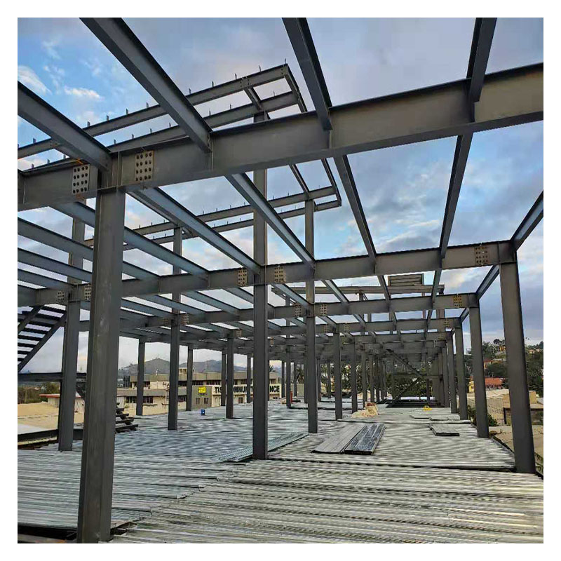 Eco-Friendly Metal Building Materials Double Storey Prefab House