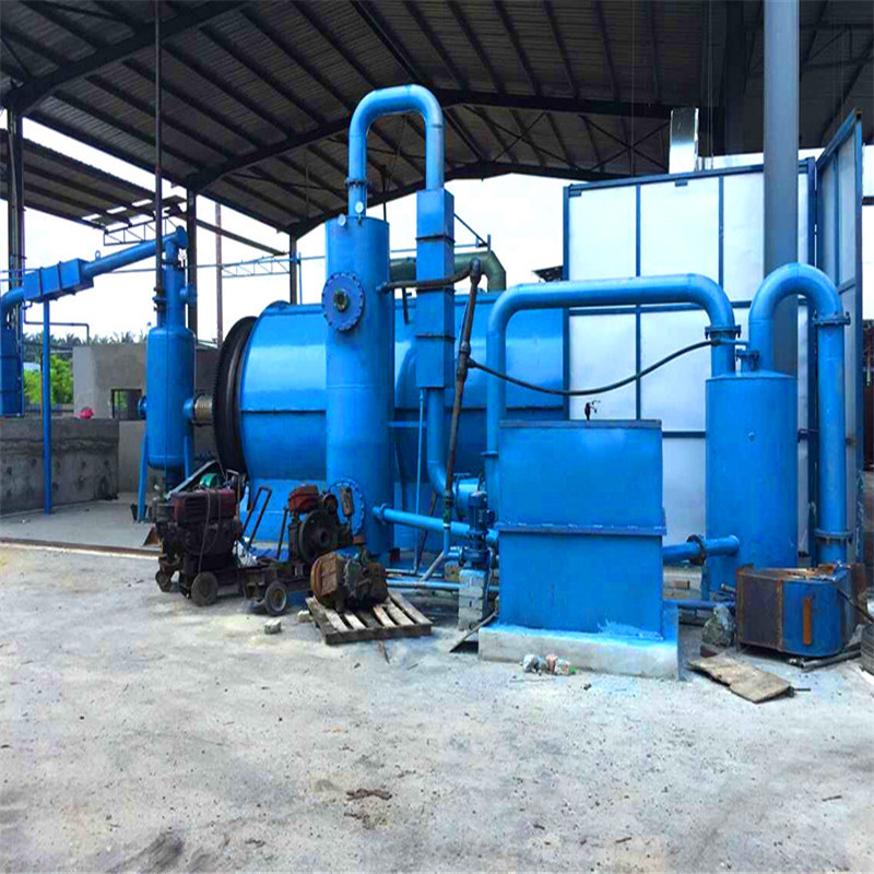 8 ton Per Day Small Scrap Tyres Recycling To Fuel Oil Production Equipment