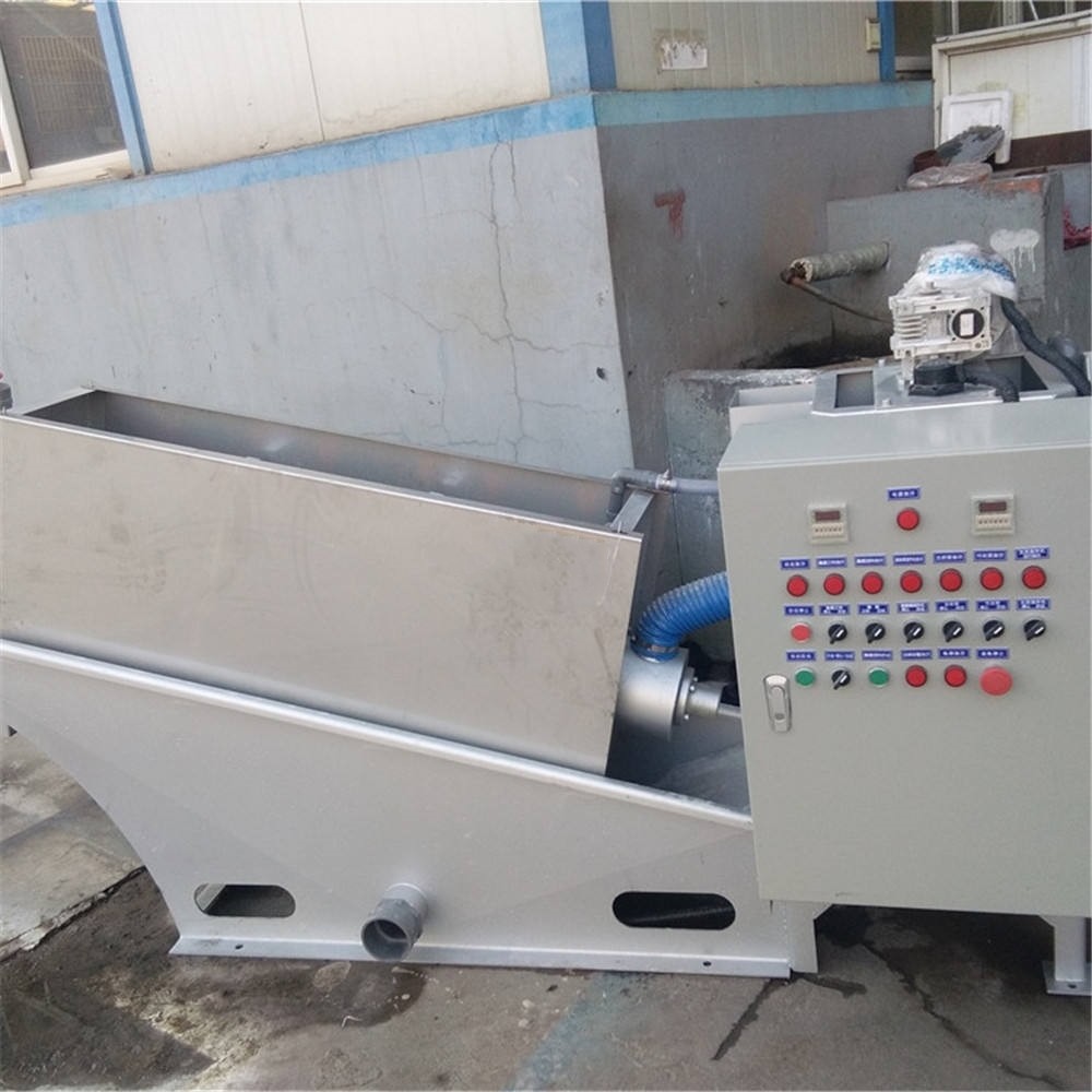 Sewage Treatment Screw Press Sludge Dewatering Machine Carban Steel
