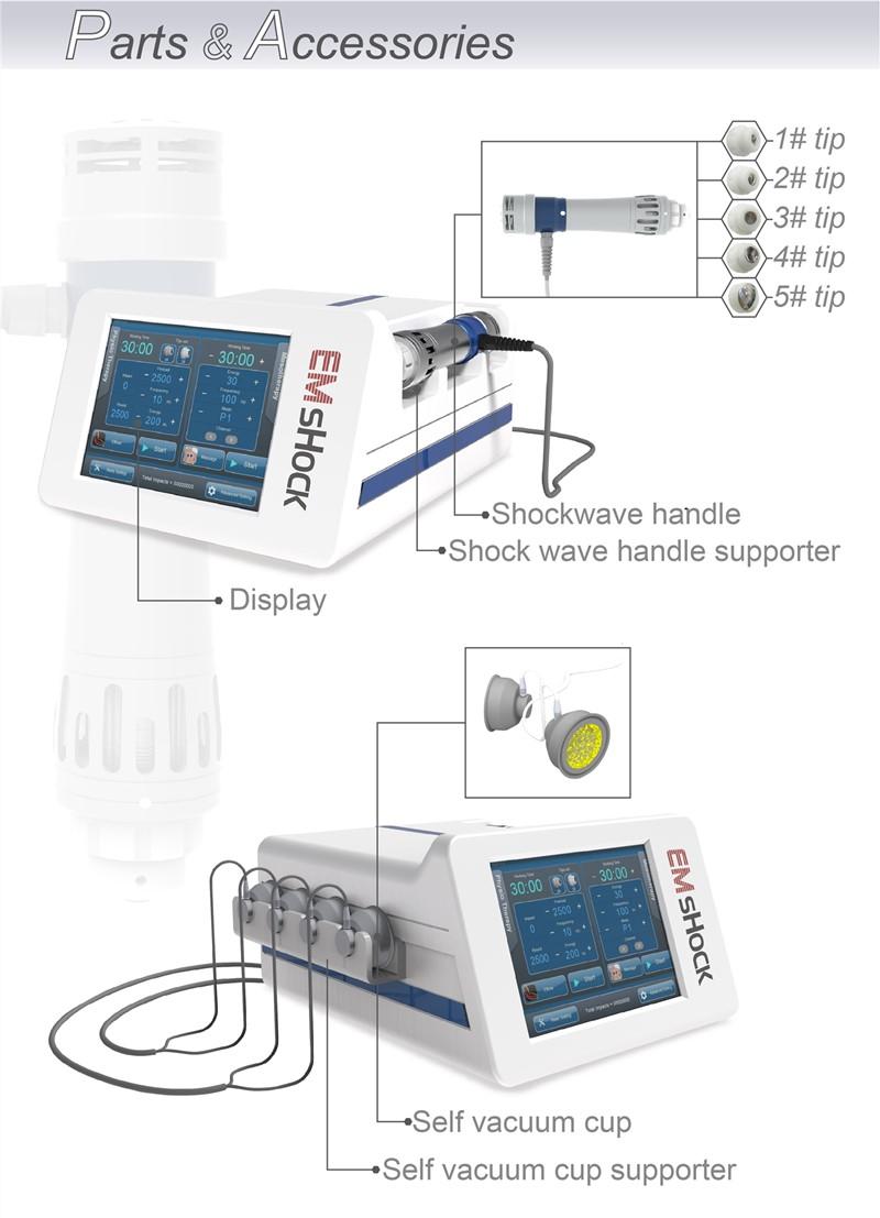 EMS Shockwave Therapy 5MJ Pain Treatment Machine