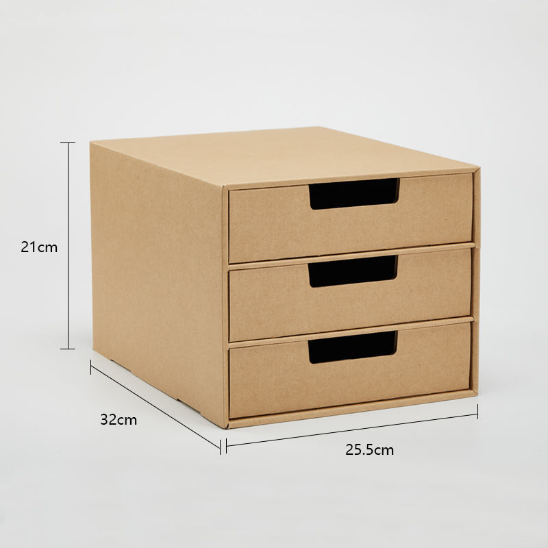 Decorative Kraft Paper Jewelry Storage Box with Logo Made from Recycled Materials