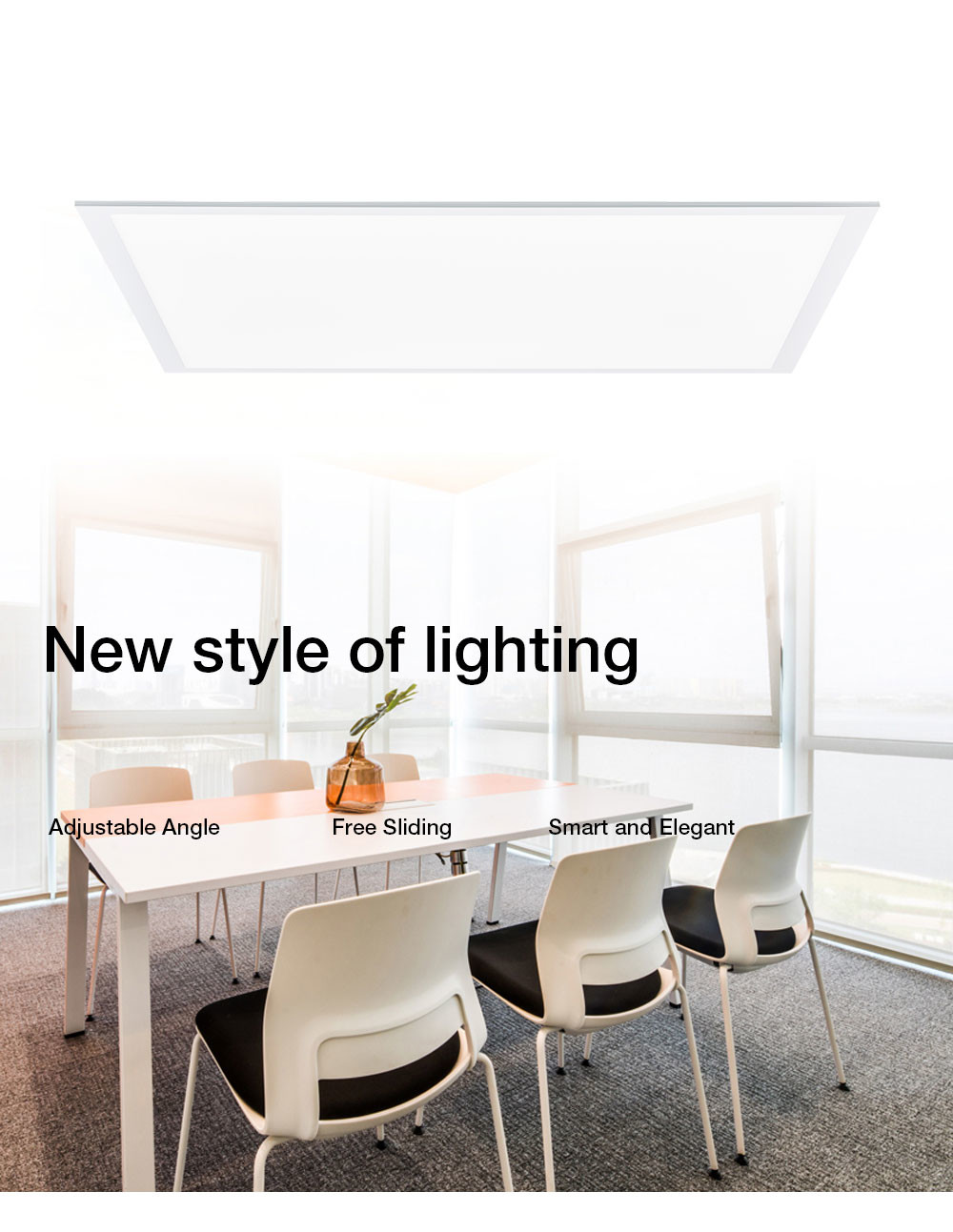Aluminum Square Flat Panel LED Lights Multiscene 14.5W For Ceiling