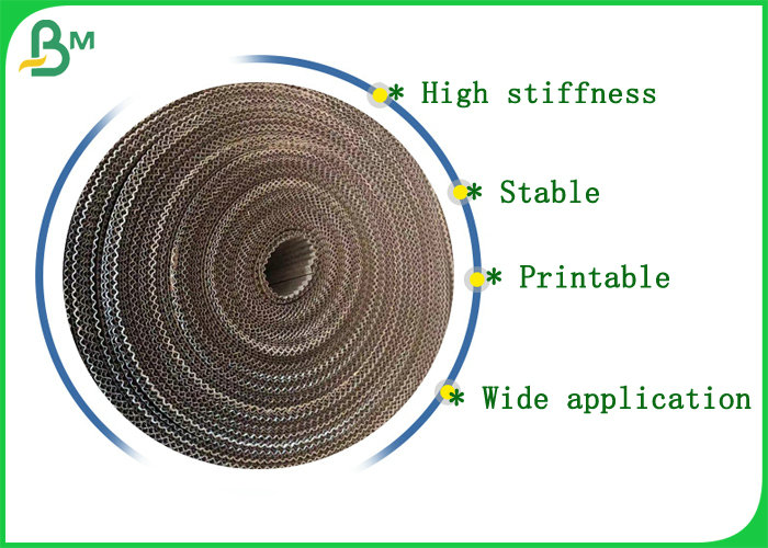 120g 150g Brown Corrugated Paper Board Roll For Mailer Box Eco - friendly