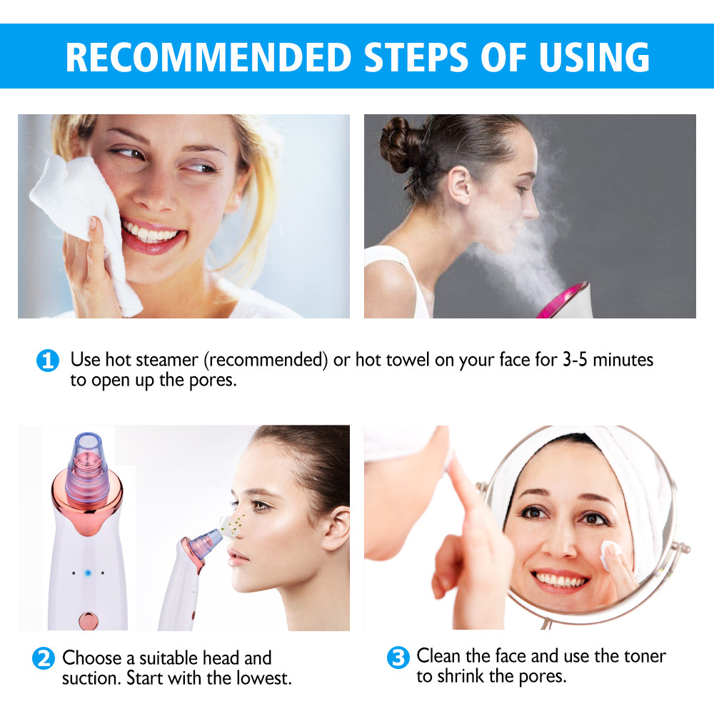 Blackhead Remover Vacuum Acne Whitehead Cleaner with USB Charger by New Brand