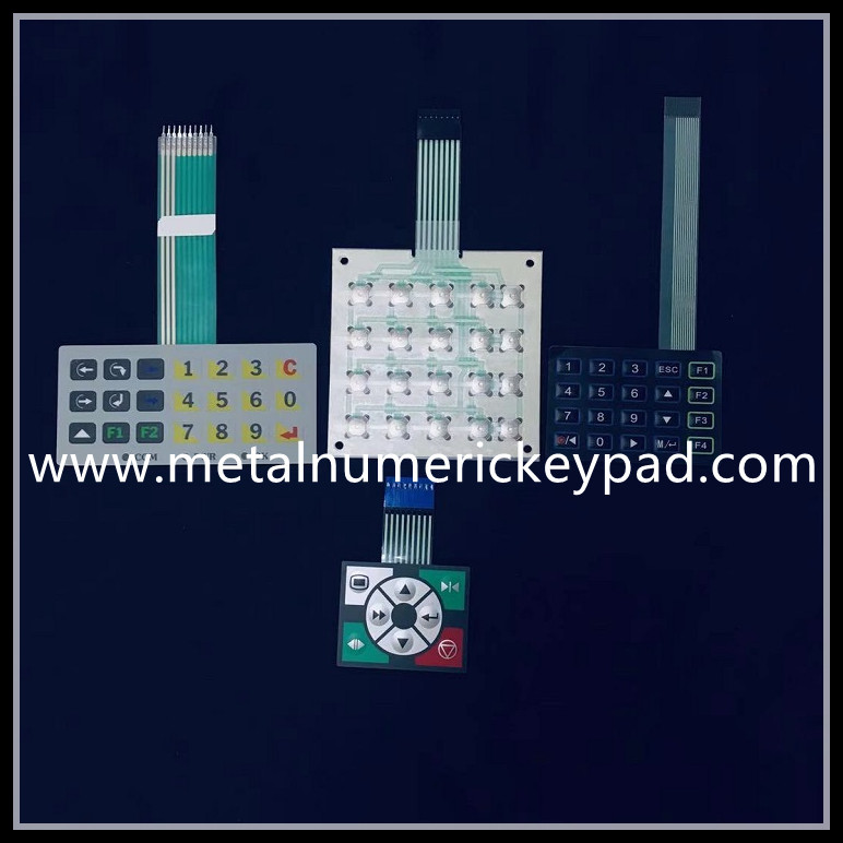 6ms Waterproof Numeric Keypad 10 P Connection Membrane Switch Keypad