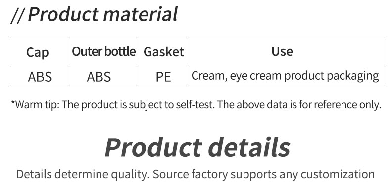 Plastic Custom Cosmetic Packaging 10g - 75g Empty Body Scrub Containers
