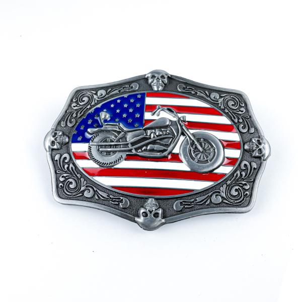 Men'S Fashion Custom Made Belt Buckles Motor Cycle Style Sheriff Belt Buckle