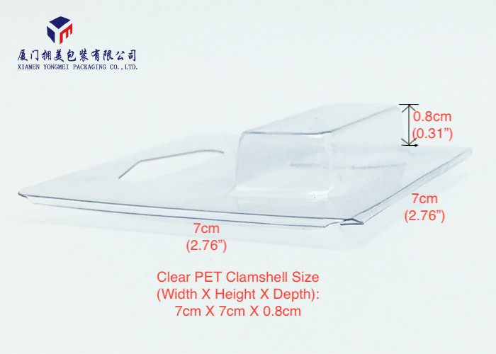 Hard Plastic Clamshell 0.3mm Clear PVC Packaging Boxes For Retail Product
