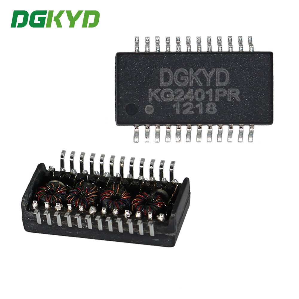  1000M Ethernet Transformer 1500V 24 Pins Network Fillter For IEEE802.3 Manufactures
