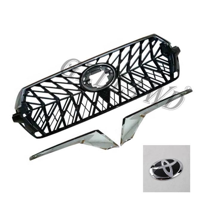Chrome Adge Car Front Grill For Toyota Prado Fj200 2016-2018 OE Standard