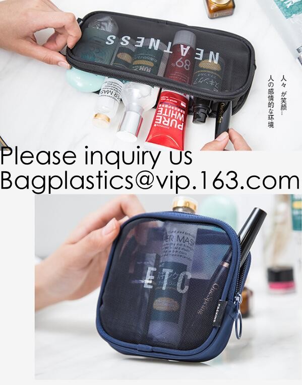 Custom Travel Organizer Cosmetic Ziiper Black Tyvek Paper Bag,Factory Price Tyvek Cosmetic Bag Custom Tyvek Paper Pouch