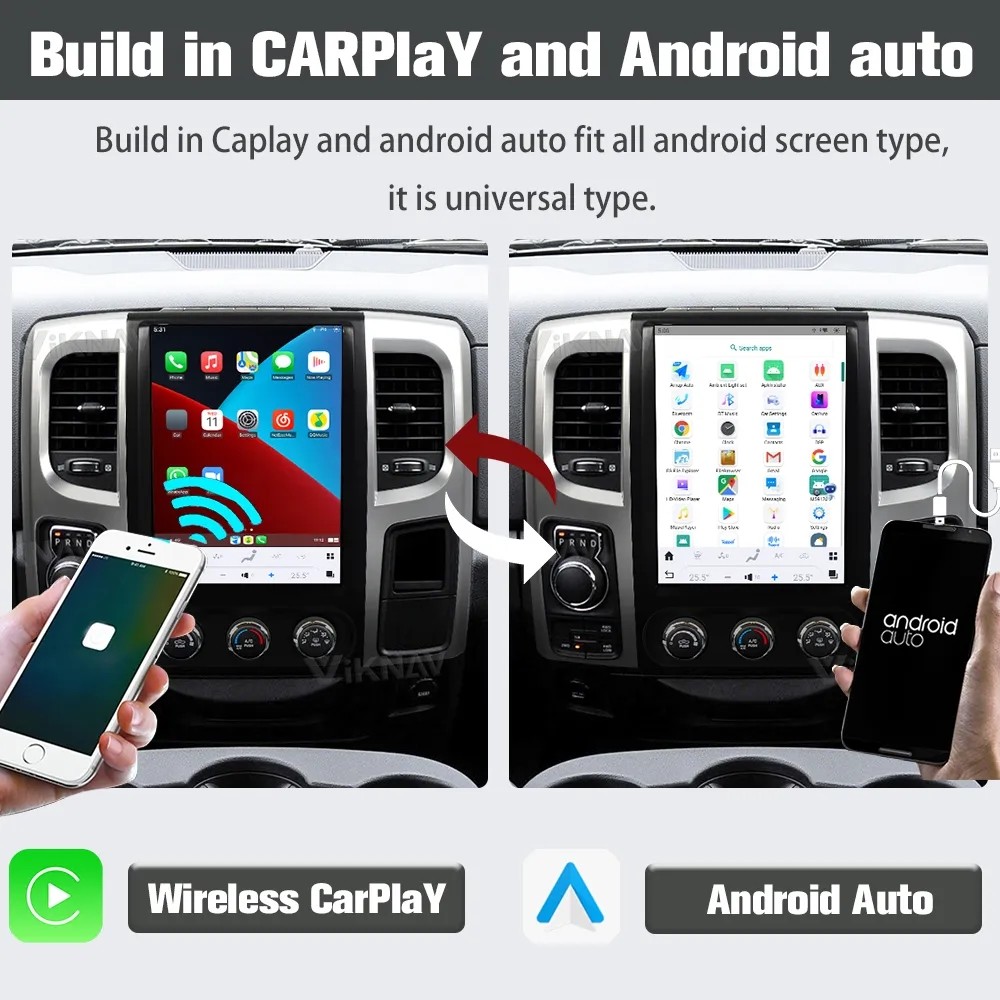 2013-2019 Dodge Ram Android Auto Car Stereo 12.1 Inch 128g