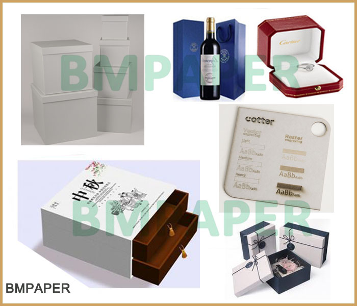 1.5mm 2mm Mixed Pulp Carton Gris Satinado For Folder Boxes 720 x 1020mm
