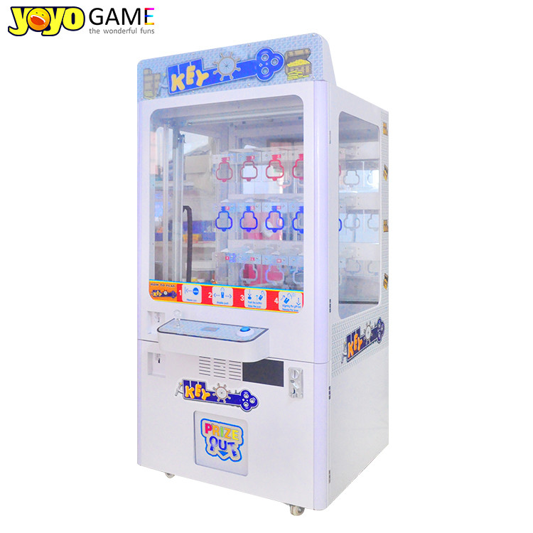 Coin Operated Key Master Game Golden Key Prize Vending Game Machine With Bill Acceptor