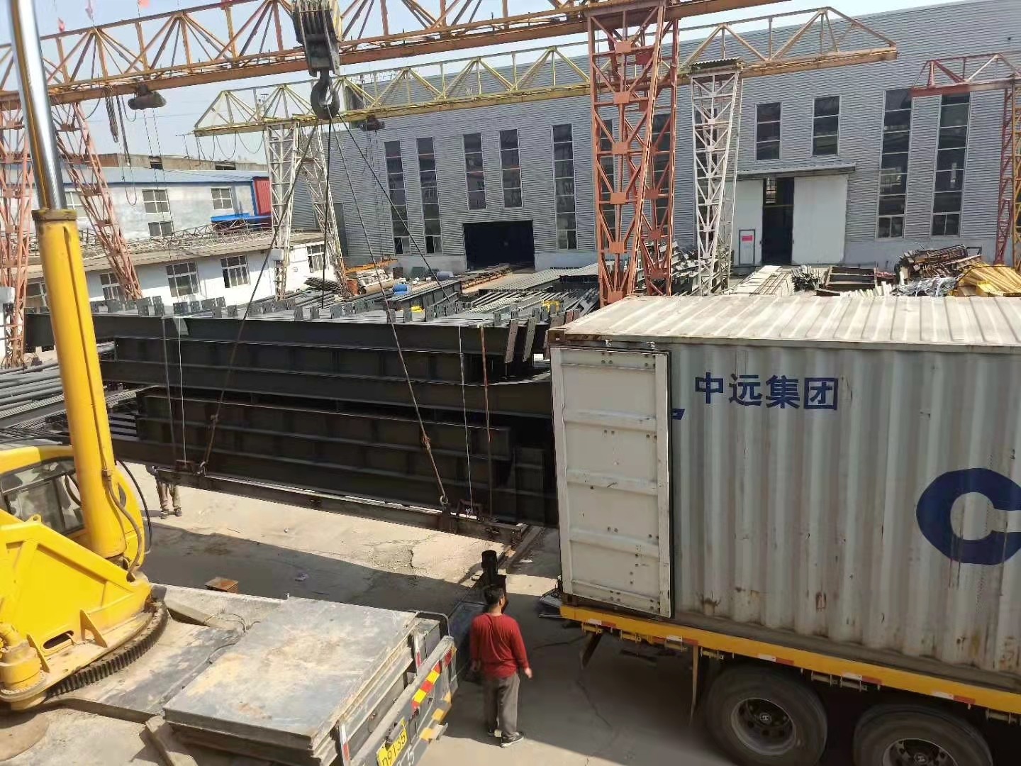 Efficient Storage Solution Steel Structure Warehouse Hot Dip Galvanized With Rolling Door