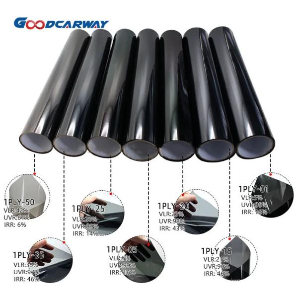 1ply 5% Dark Color Carbon Film Tint Anti Scratch 3 Years Warranty Car Window