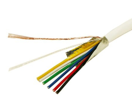 Shielded 0.28mm2 Security Alarm Cable for Installing Surveillance Cameras Use