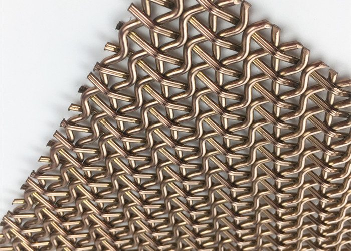 Frame Design SS Architectural Wire Mesh Space Partiton With Antique Finished