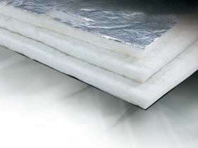 Fireproof Formaldehyde Free Fiberglass Insulation 1.2m Glass Wool Board