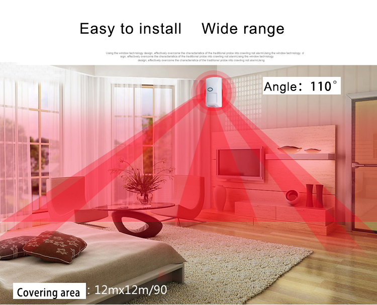 New model alarm system low power consumption cable anti-pet detector