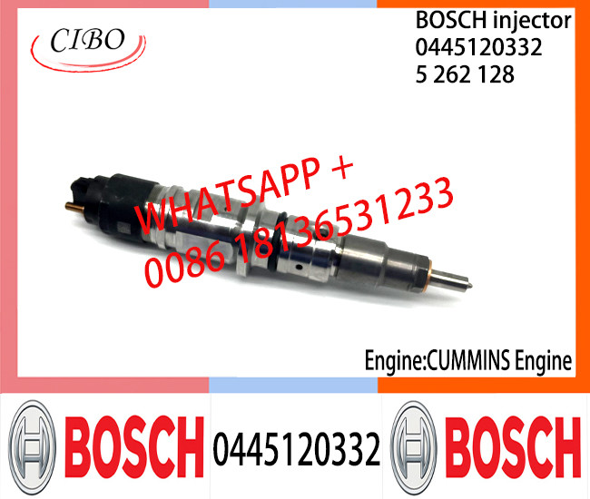 BOSCH 0445120332 Neutral Diesel Fuel Injector Assembly 0445120332 5262128 For CUMMINS Engine