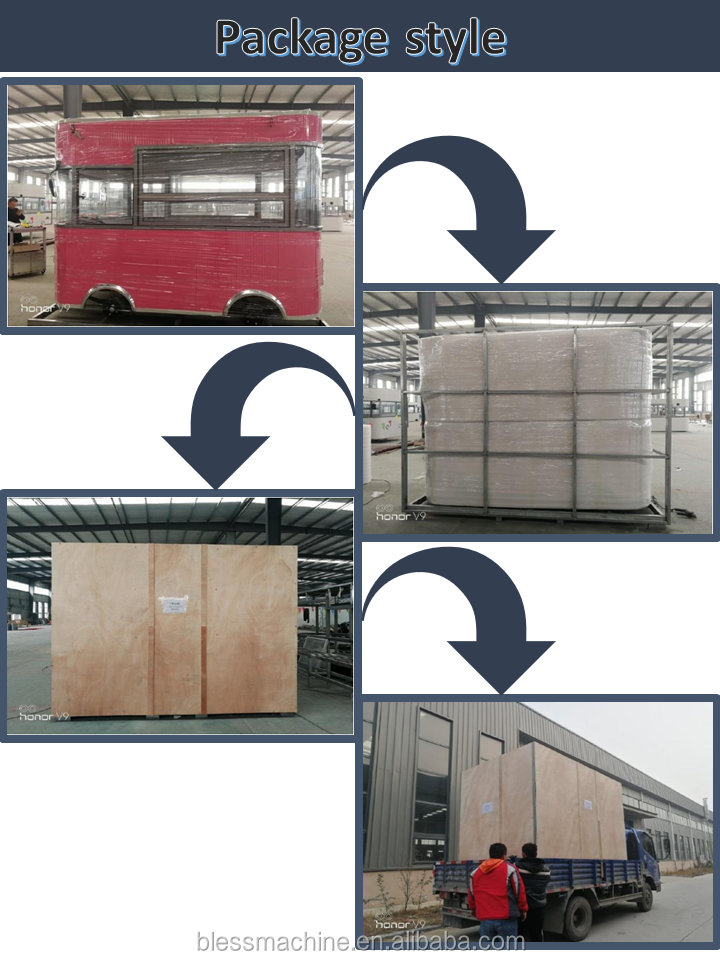 Multifunctional 2022 Mobile Food Truck with and After Service Video Technical Support